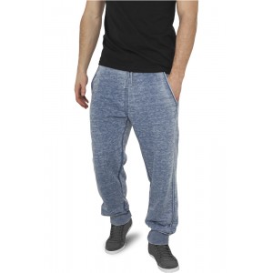 URBAN CLASSICS Burnout Sweatpants denimblau