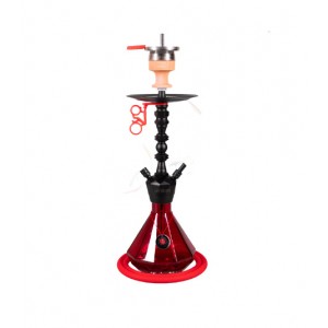 AMY Shisha Alu Diamond S 062 black powder red 65 cm