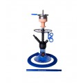 AMY Shisha Alu Jewel S 071.03 black powder blue 44 cm