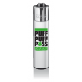 CLIPPER Feuerzeug Puff Puff Pass weiß