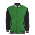 URBAN CLASSICS 3-tone Sweat Collegejacke grün