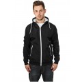URBAN CLASSICS Contrast Windrunner schwarz-weiß