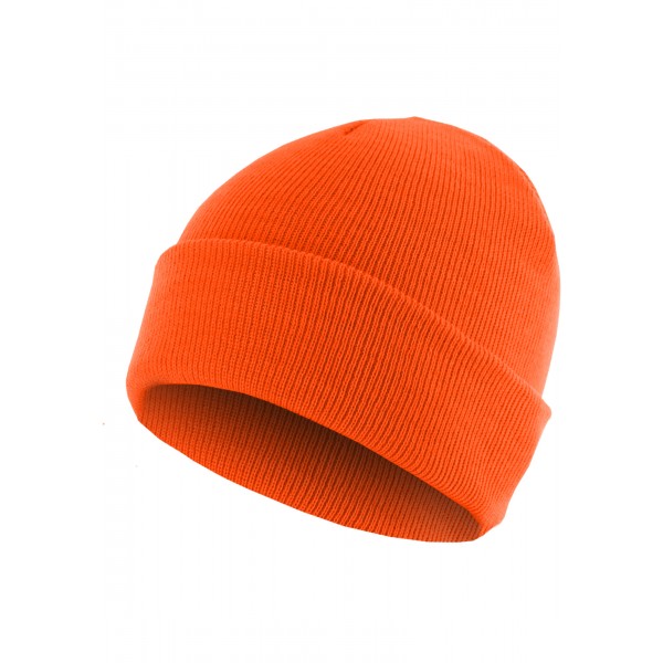 MasterDis Beanie Basic Flap neonorange