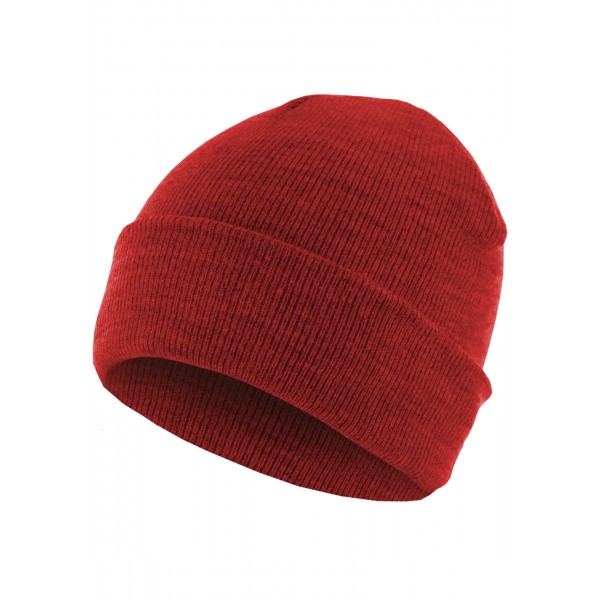 MasterDis Beanie Basic Flap kaminrot