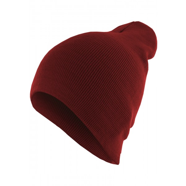 MasterDis Beanie Basic Flap kastanienbraun