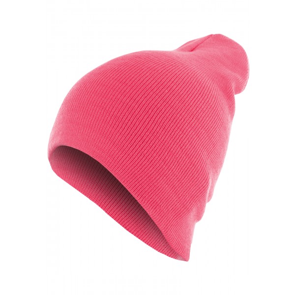 MasterDis Beanie Basic Flap neonpink