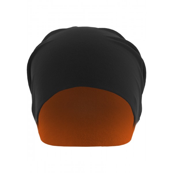 MasterDis Jersey Beanie reversible schwarz/neonorange