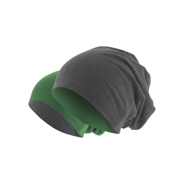 MasterDis Jersey Beanie reversible grau/grün