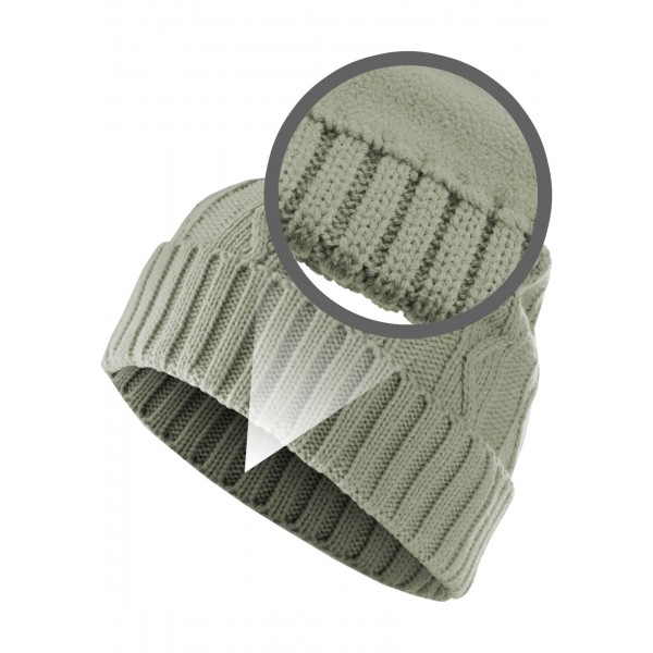 MasterDis Beanie Cable Flap grau