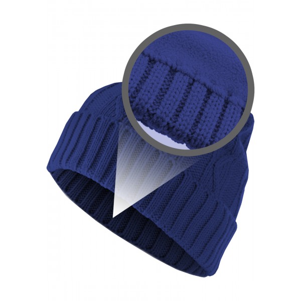 MasterDis Beanie Cable Flap blau