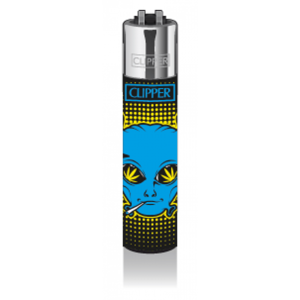 CLIPPER Feuerzeug 420 Aliens blue