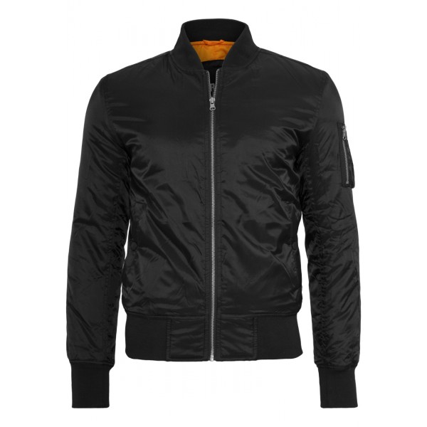 URBAN CLASSICS Basic Bomber Jacke (schwarz)