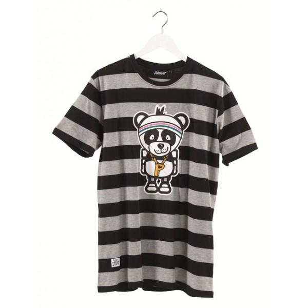 PANUU Becker Tee (Streifen grau), T-Shirt Front
