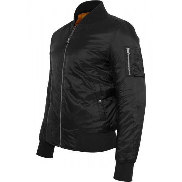 URBAN CLASSICS Basic Bomber Jacke (schwarz)