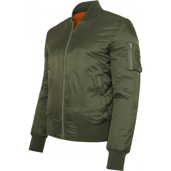 URBAN CLASSICS Basic Bomber Jacke (olive)