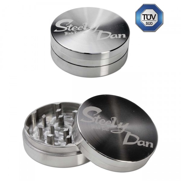 Black Leaf Edelstahl Grinder "Steely Dan" Ø 38,6 mm 2-teilig