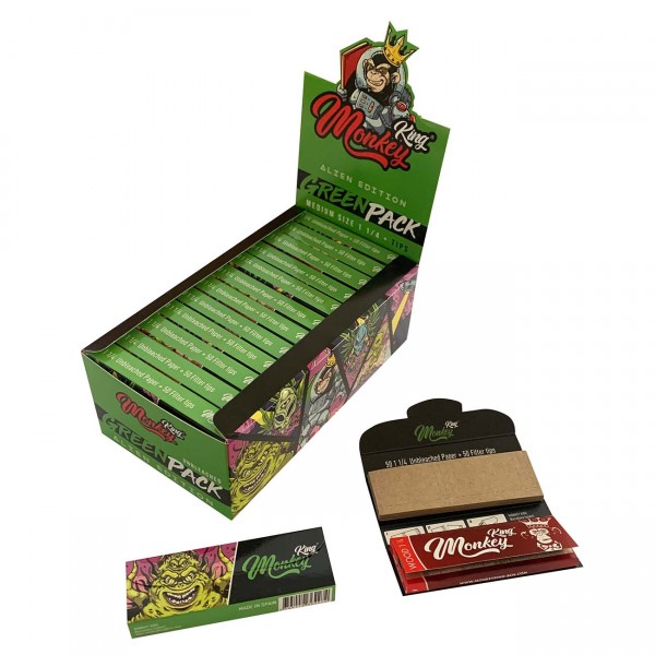 Monkey King Green Alien KS Slim + Tips einzelne Heftchen