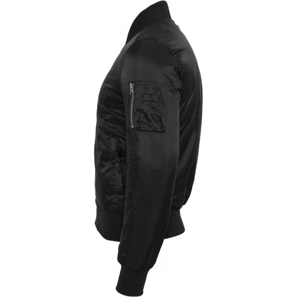 URBAN CLASSICS Basic Bomber Jacke (schwarz)