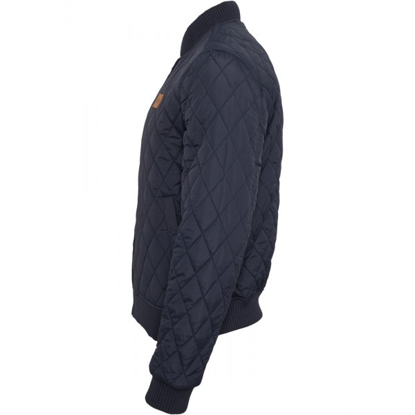 URBAN CLASSICS Diamond Quilt Nylon Jacke (navy)