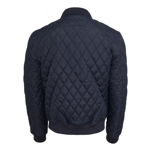 URBAN CLASSICS Diamond Quilt Nylon Jacke (navy)