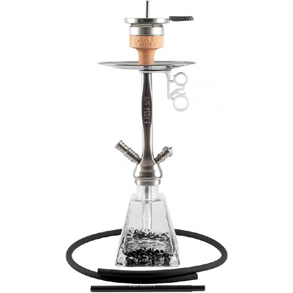 AMY Deluxe Shisha "I Need You" rainbow 038R black RS Nickle