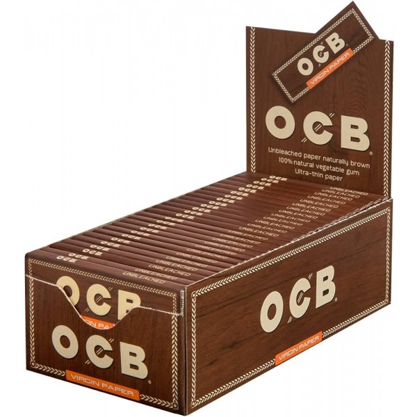 OCB unbleached Virgin Single Papers 50er Box