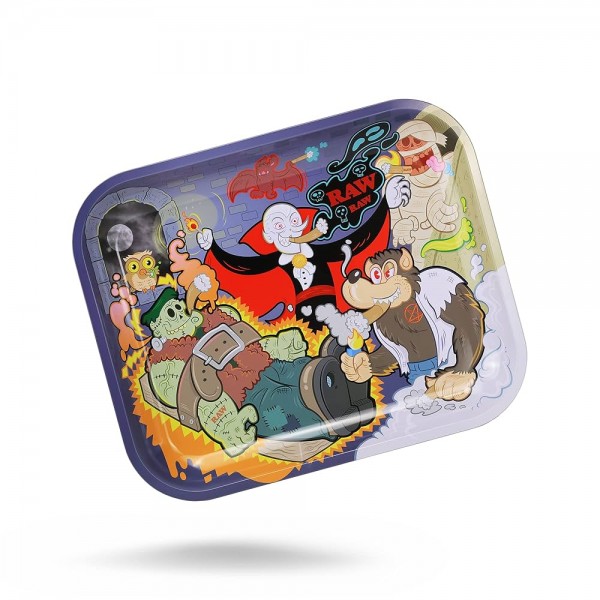 RAW Metal Rolling Tray Monster Sesh Drehunterlage - large