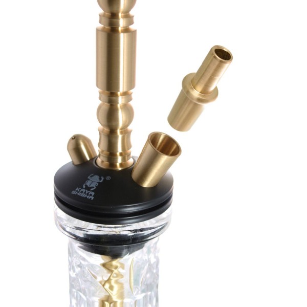 Kaya Shisha Clear Brass 480 Plug-In Gold 2S