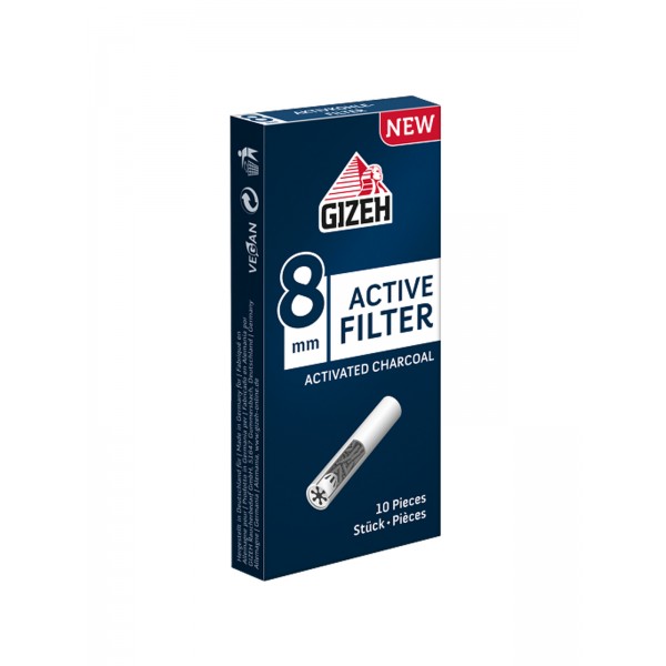 GIZEH Active Filter 8 mm 25er Großpackung