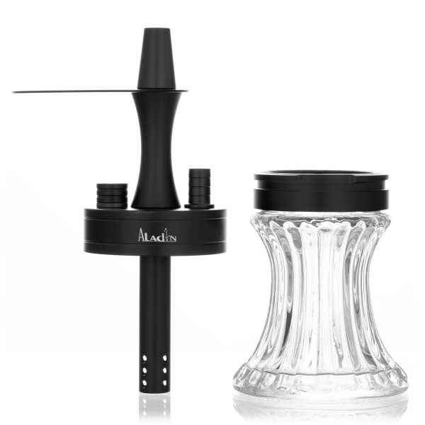 Aladin Aluminium Shisha 2GO Portable Hookah schwarz