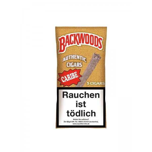 Backwoods® Caribe Cigars Packung mit 5 Zigarren