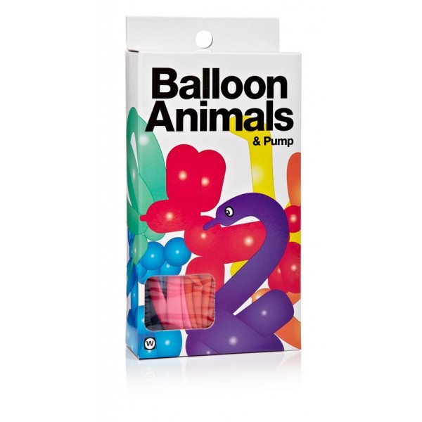 Ballon Tiere Set mit Pumpe (npw)