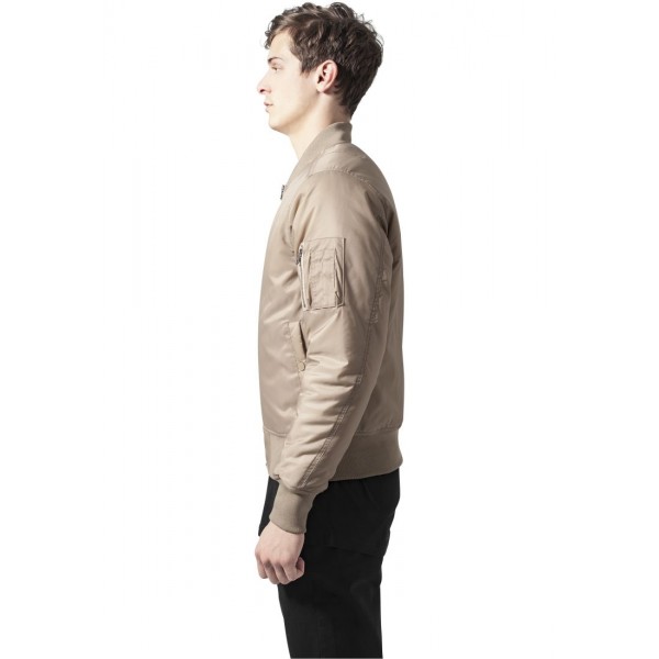 URBAN CLASSICS Basic Bomber Jacke (beige)