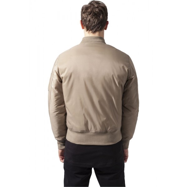 URBAN CLASSICS Basic Bomber Jacke (beige)