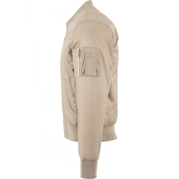 URBAN CLASSICS Basic Bomber Jacke (beige)