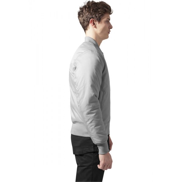 URBAN CLASSICS Basic Bomber Jacke (h. Grey)