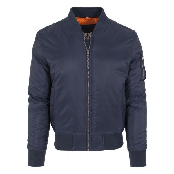 URBAN CLASSICS Basic Bomber Jacke (navy)