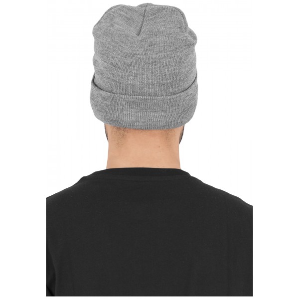 YUPOONG Long Beanie Heavyweight heather grey