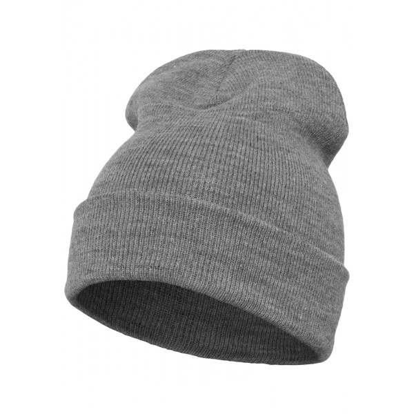 YUPOONG Long Beanie Heavyweight heather grey