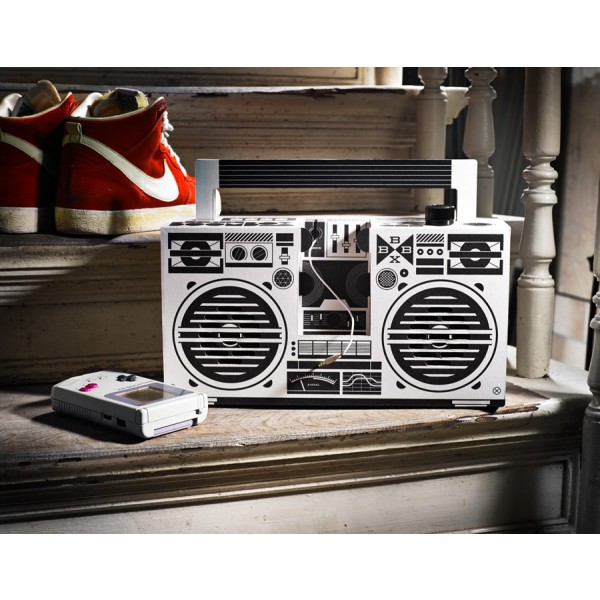 Berlin Boombox Lautsprecher Weiss