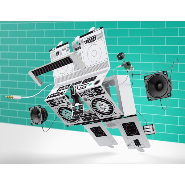 Berlin Boombox Lautsprecher Weiss