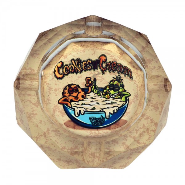 Best Buds Crystal Ashtray "Cookies and Cream" 