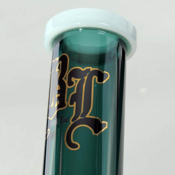 Black Leaf Beaker Bong Mini Ice Aquamarin