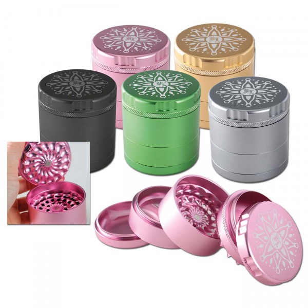 BLACK LEAF CNC-Blumen-Grinder Ø 62 mm 5-teilig pink