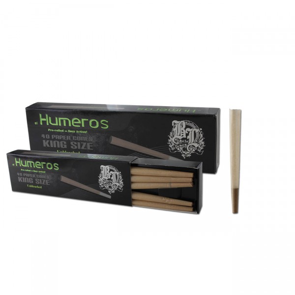 Black Leaf El Humeros King Size Cones Unbleached 40er Packung
