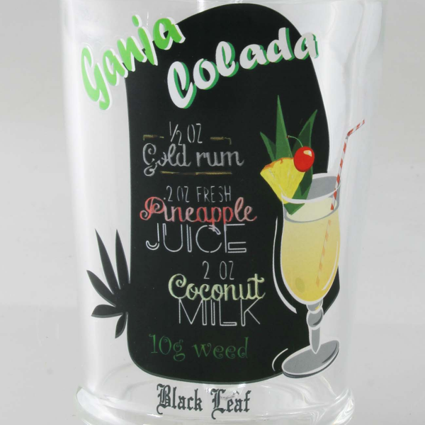Black Leaf Becher Bong "Ganja Colada" 14,5