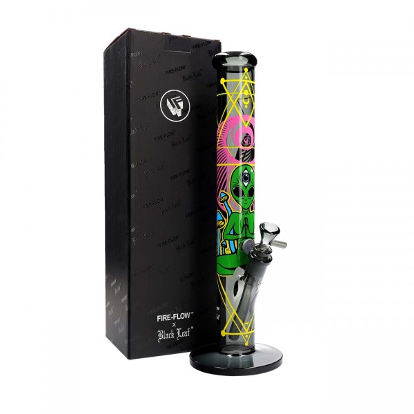 FIRE-FLOW™ X BLACK LEAF Bong Trippy Alien