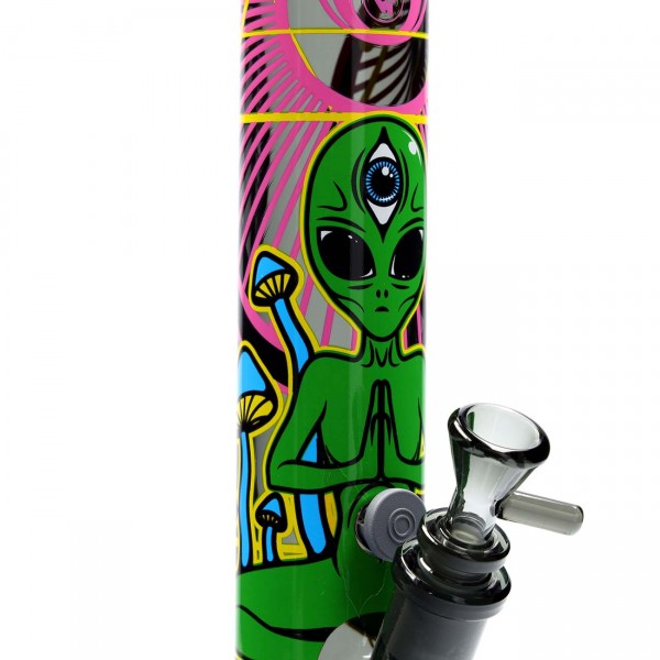 FIRE-FLOW™ X BLACK LEAF Bong Trippy Alien