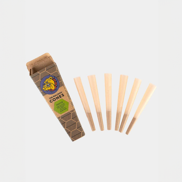 The Bulldog Unbleached Reefer Cones 6er Pack