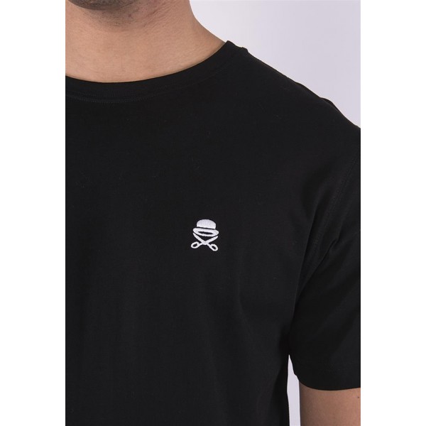 C&S PA Small Icon Tee schwarz-weiß Detail